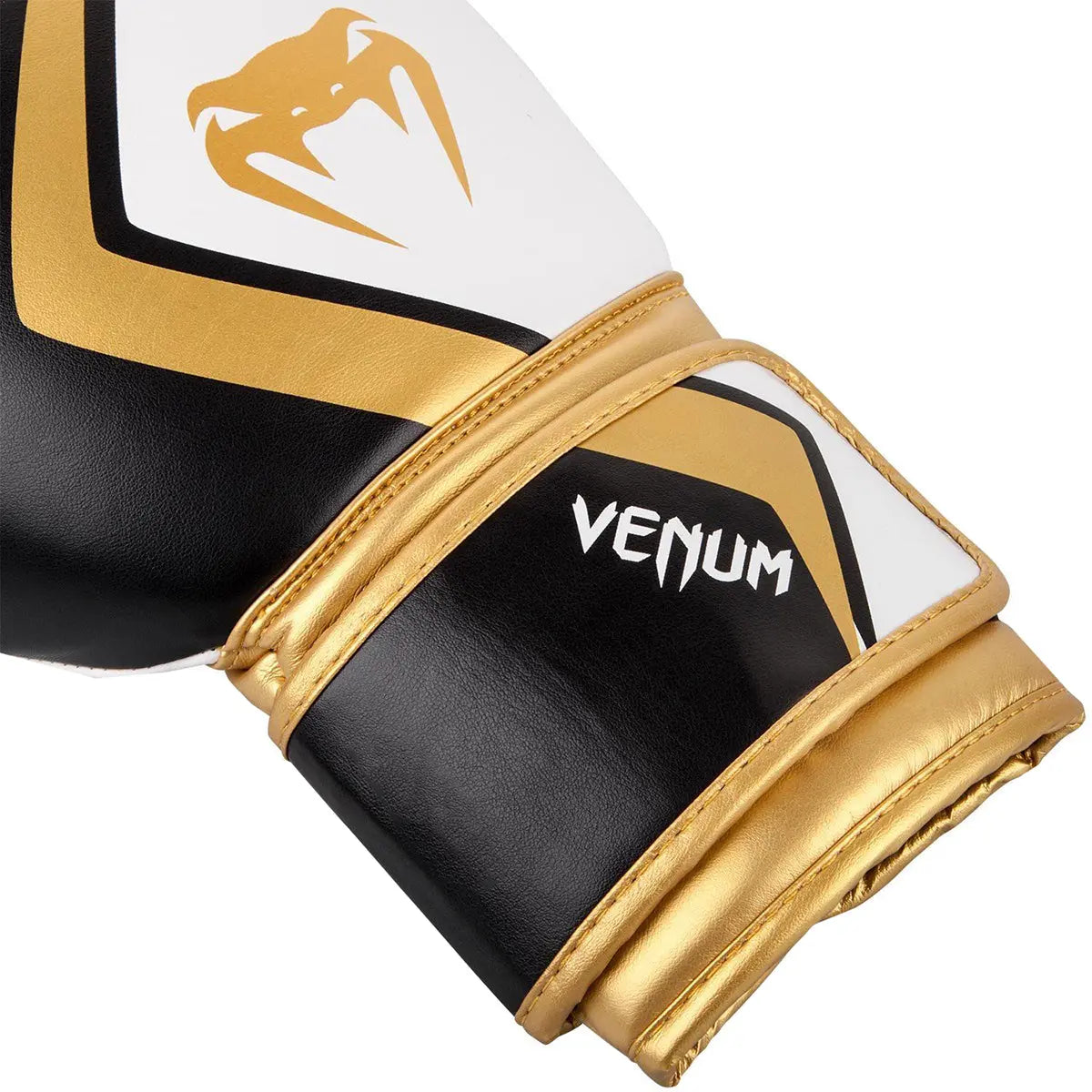 Venum Contender 2.0 Training Boxing Gloves - Black/White/Gold Venum