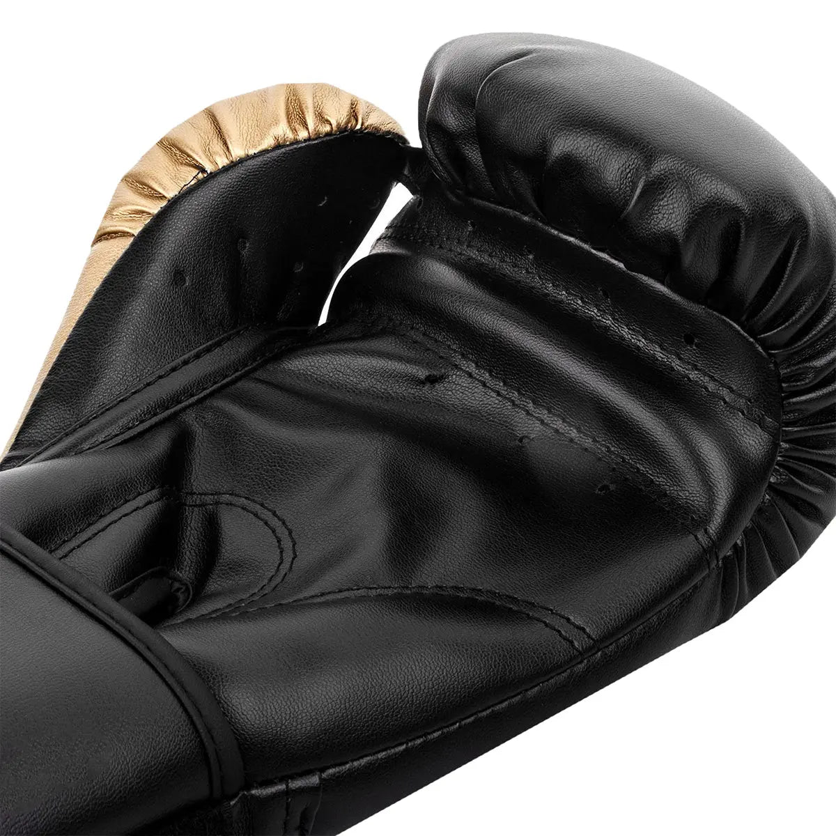 Venum Contender Hook and Loop Training Boxing Gloves - Black/Gold