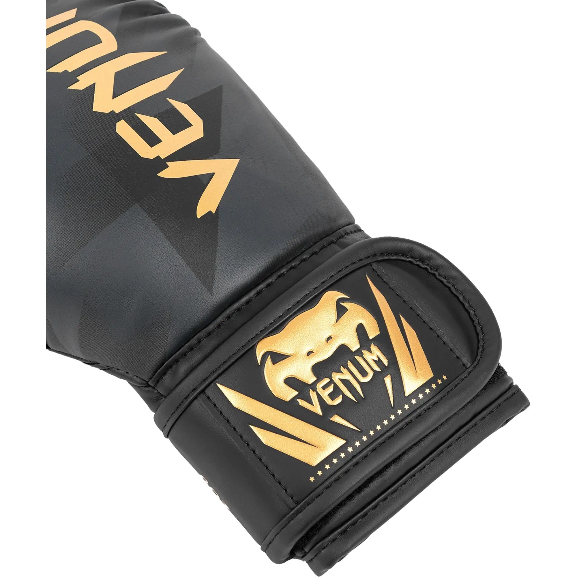 Venum Kid's Razor Hook and Loop Boxing Training Gloves - Black/Gold Venum