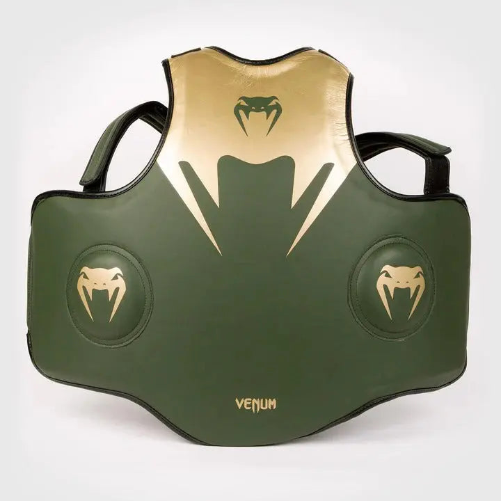 Venum Pro Boxing Body Protector - Khaki/Gold Venum