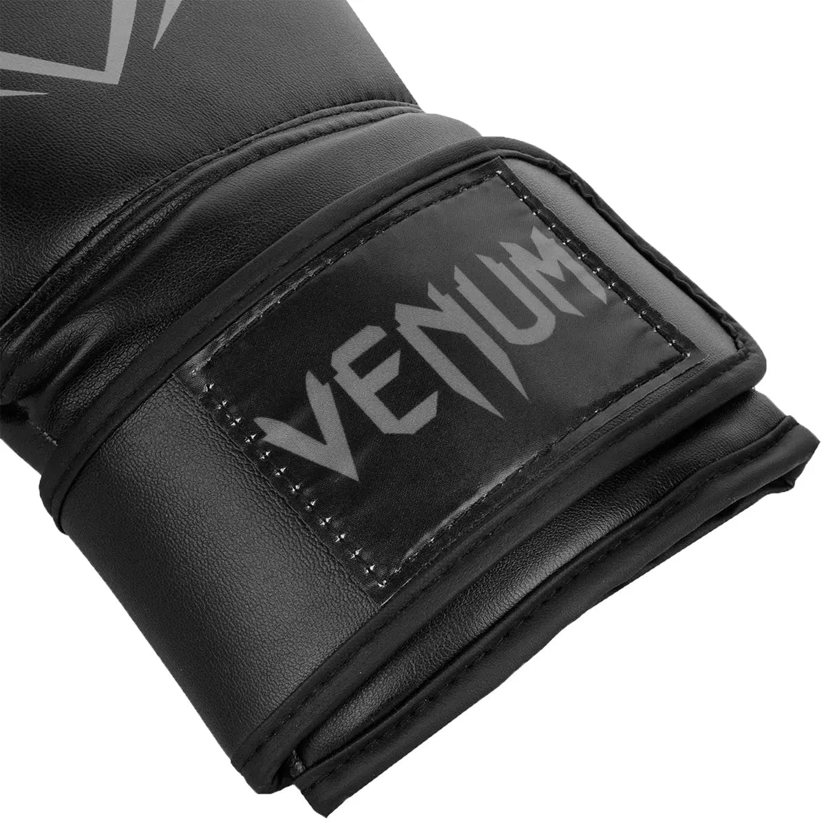 Venum Contender Hook and Loop Training Boxing Gloves - Black/Gray Venum