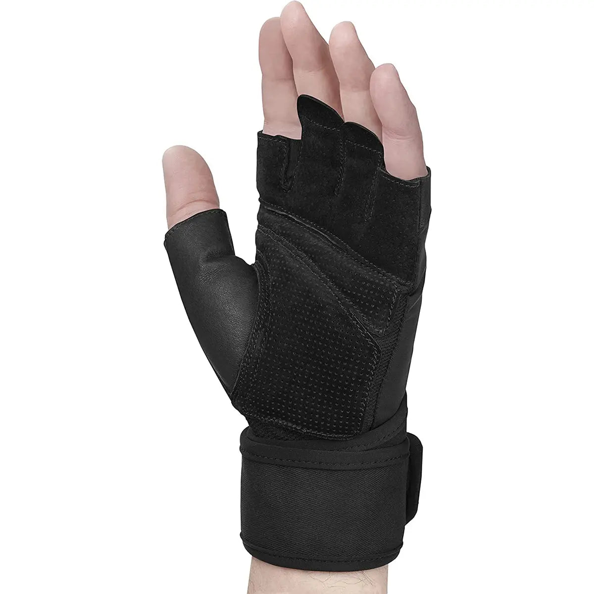 Harbinger Unisex Pro Wrist Wrap Weight Lifting Gloves 2.0 - Black Harbinger