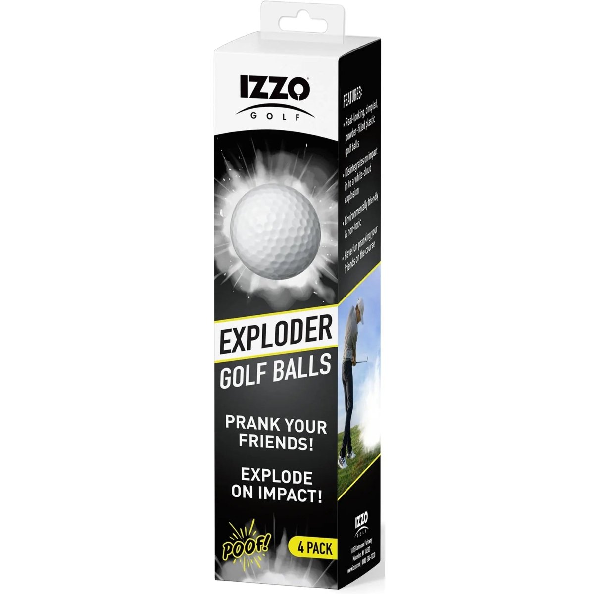 Izzo Golf Exploding Prank Golf Balls - 4 Pack IZZO Golf