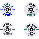 Izzo Golf In Your Face Oversized Dual Ball Markers - 4 Pack IZZO Golf