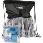 JAWS QuickPACK Drawstring Organizing Backpack with SwimPack Aquatic Care Kit JAWS