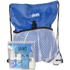 JAWS QuickPACK Drawstring Organizing Backpack with SwimPack Aquatic Care Kit JAWS