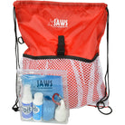 JAWS QuickPACK Drawstring Organizing Backpack with SwimPack Aquatic Care Kit JAWS