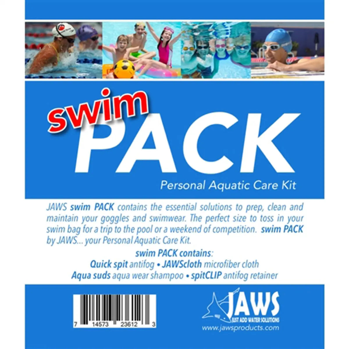 JAWS QuickPACK Drawstring Organizing Backpack with SwimPack Aquatic Care Kit JAWS