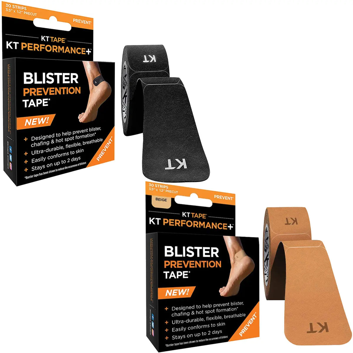 KT Tape Precut 3.5" Perfomance Blister Prevention Tape - 30 Strips KT Tape