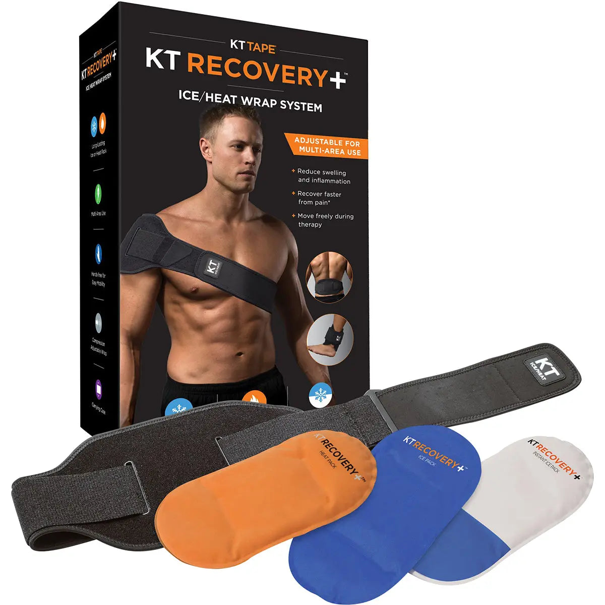 KT Tape Recovery Ice and Heat Compression Therapy Adjustable Wrap System KT Tape