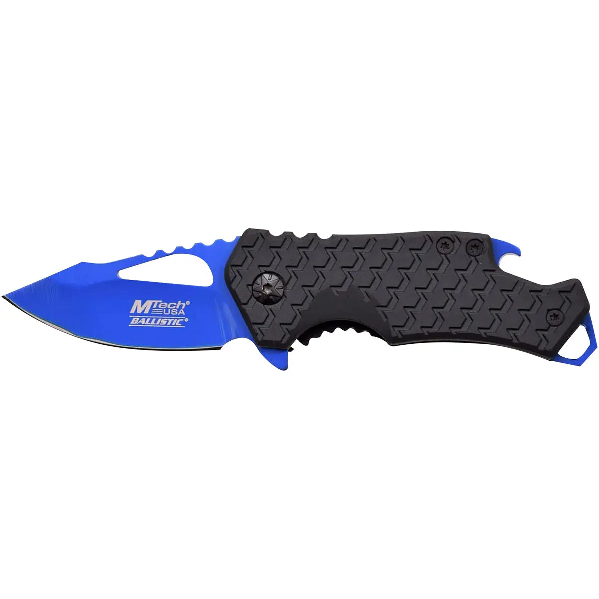 MTech USA Framelock Spring Assisted Folding Knife, 2.25" Blue Blade, MT-A882BL M-Tech