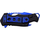 MTech USA Framelock Spring Assisted Folding Knife, 2.25" Blue Blade, MT-A882BL M-Tech