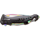 MTech USA Linerlock Spring Assisted Folding Knife 3.5" Rainbow, MT-A705G2-RB M-Tech