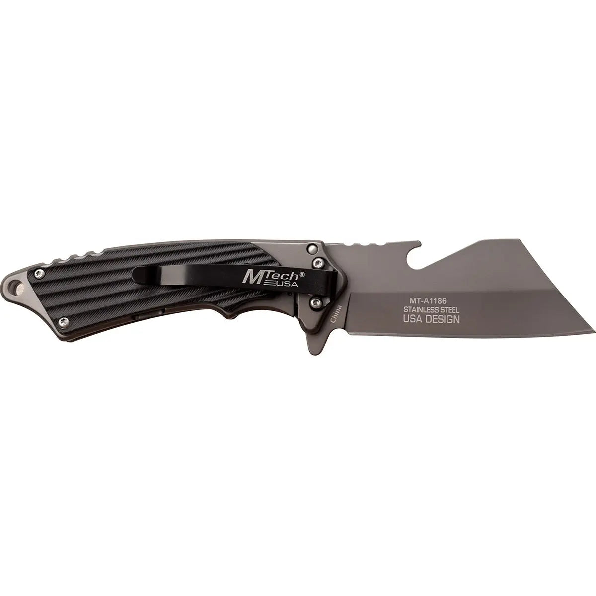MTech USA Linerlock Spring Assisted Folding Knife, 3.25" Blade, MT-A1186GY M-Tech