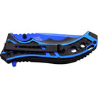 MTech USA Linerlock Spring Assisted Folding Knife, 3.5" Blue Blade, MT-A907BL M-Tech