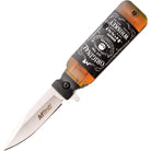 MTech USA Linerlock Spring Assisted Folding Knife, Whiskey Handle, MT-A1190W M-Tech