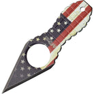 MTech USA Tactical Fixed Blade Grenade Neck Knife, 4.25" Overall, Flag, MT-588F MTech USA