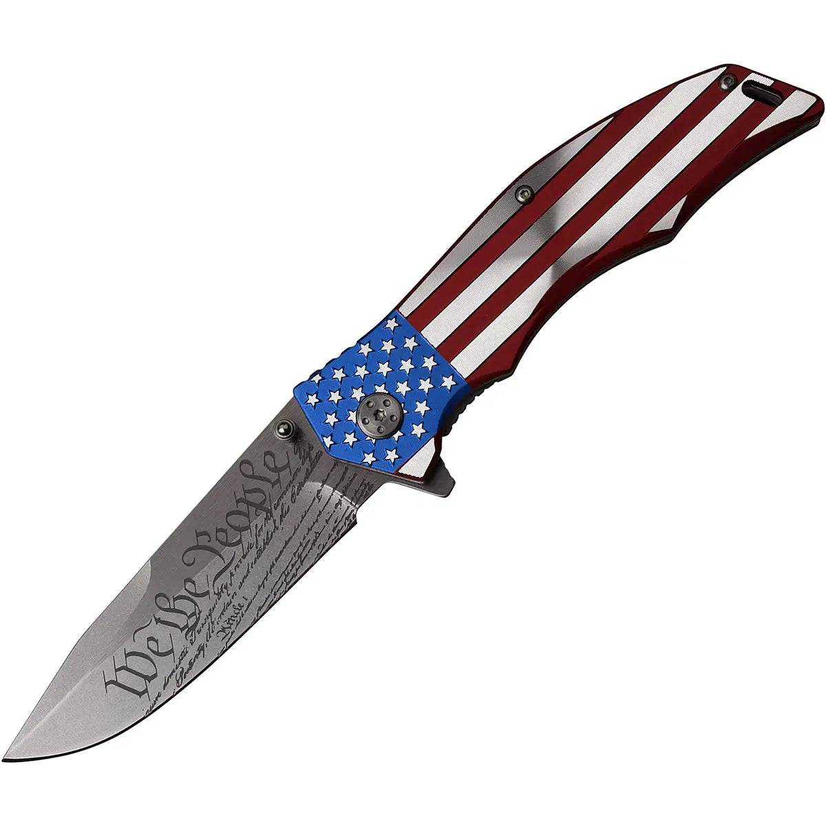 MTech USA Xtreme Linerlock Spring Assisted Folding Knife, Flag Blade, MX-A849CL M-Tech