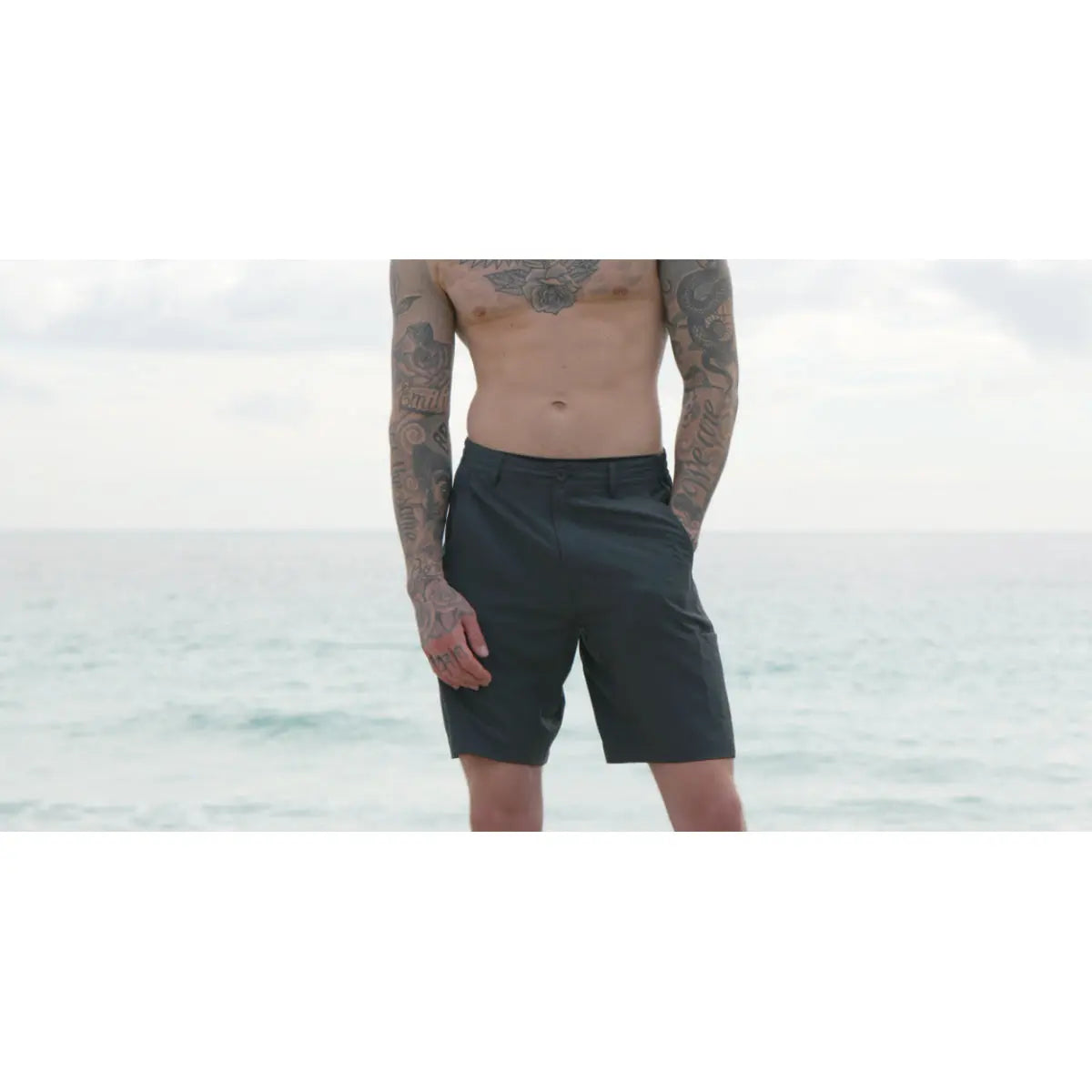 Mad Pelican Welcome Aboard Donnie's Walking Shorts - Black Mad Pelican