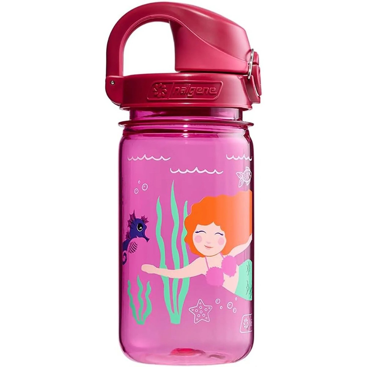 Botol Air Nalgene Kid's Sustain 12 ons On The Fly Putri Duyung Merah Muda