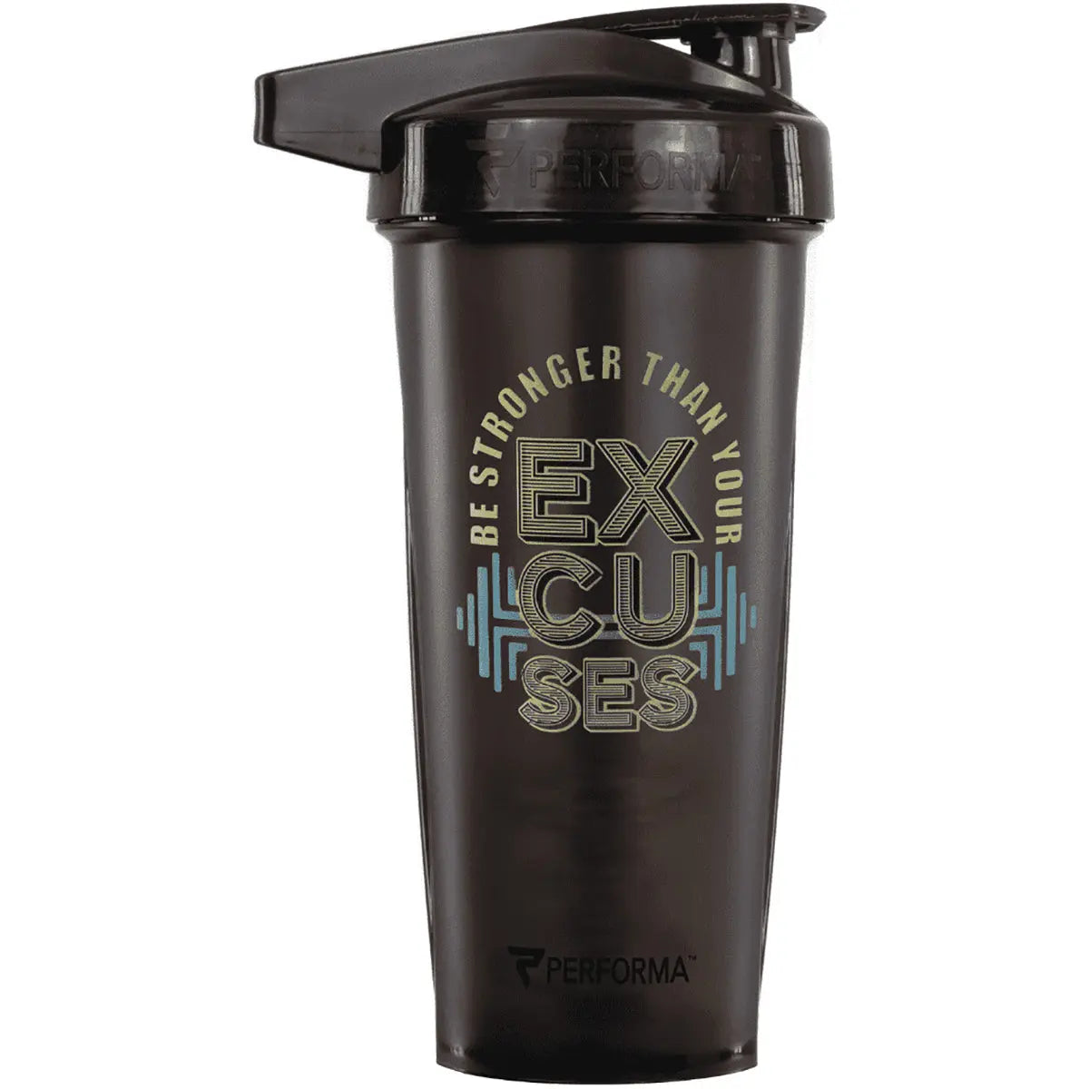Performa Activ 28 oz. Shaker Cup Gym Bottle - No Excuses Performa