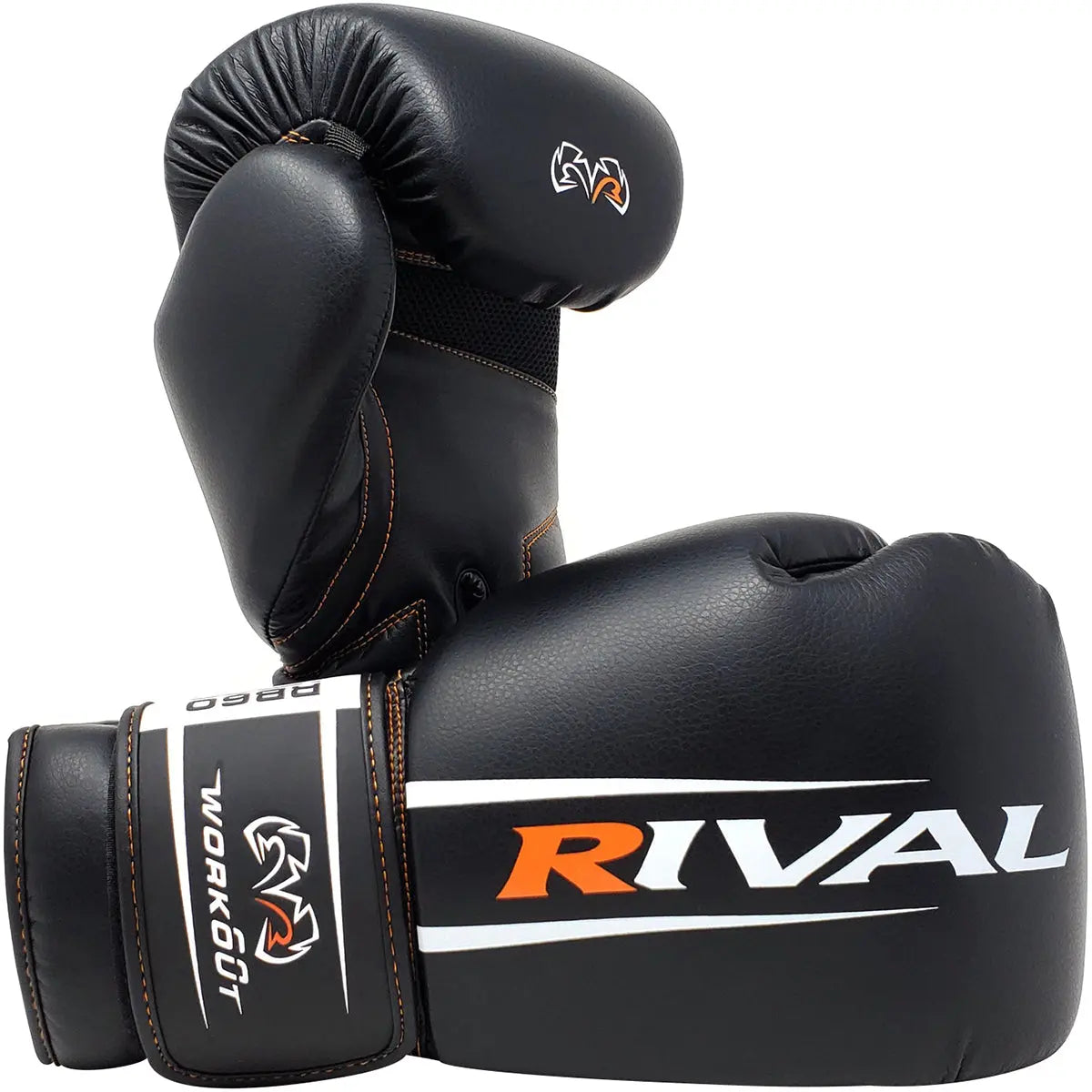 RIVAL Boxing RB60 Workout Hook and Loop Bag Gloves 2.0 - Black RIVAL