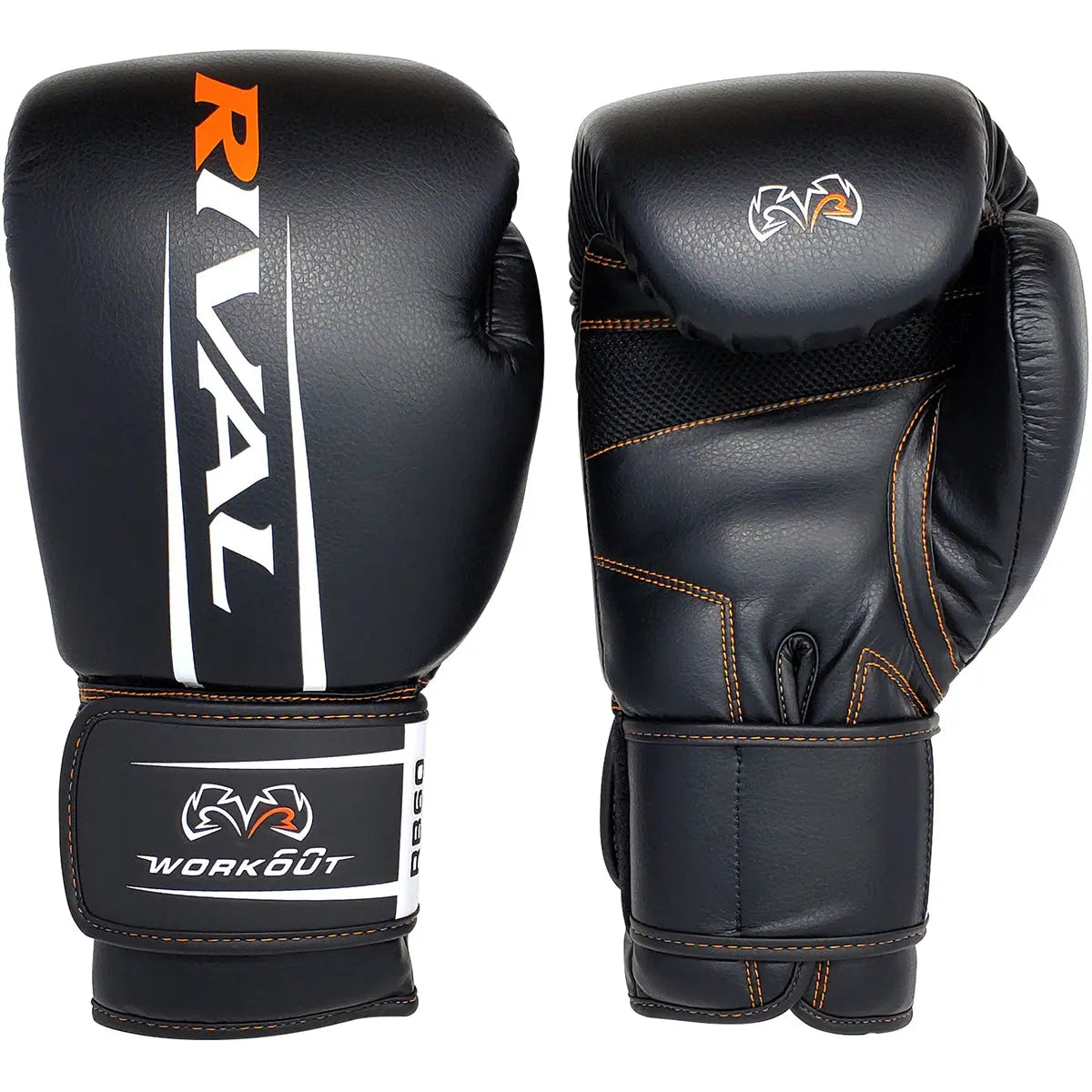 RIVAL Boxing RB60 Workout Hook and Loop Bag Gloves 2.0 - Black RIVAL