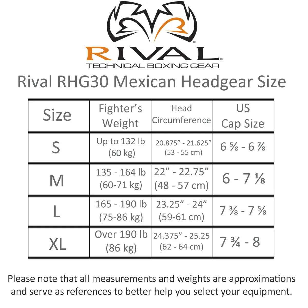 RIVAL Boxing RHG30 Mexican Training Headgear RIVAL