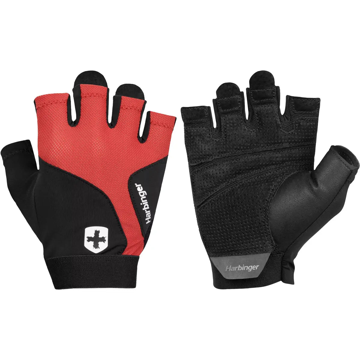 Harbinger Unisex FlexFit Weight Lifting Gloves 2.0 - Black/Red Harbinger