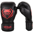 Venum Contender Hook and Loop Training Boxing Gloves - Black/Red