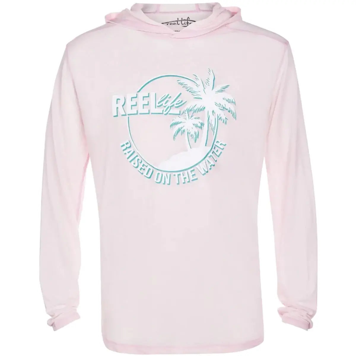 Reel Life Circle Palm Ocean Washed Captiva Pullover Hoodie Reel Life