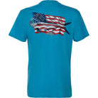 Reel Life Neptune Ocean Washed USA Mahi T-Shirt - Horizon Blue Reel Life