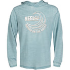 Reel Life Ocean Washed Circle Palm Pullover Hoodie - Adriatic Blue Reel Life