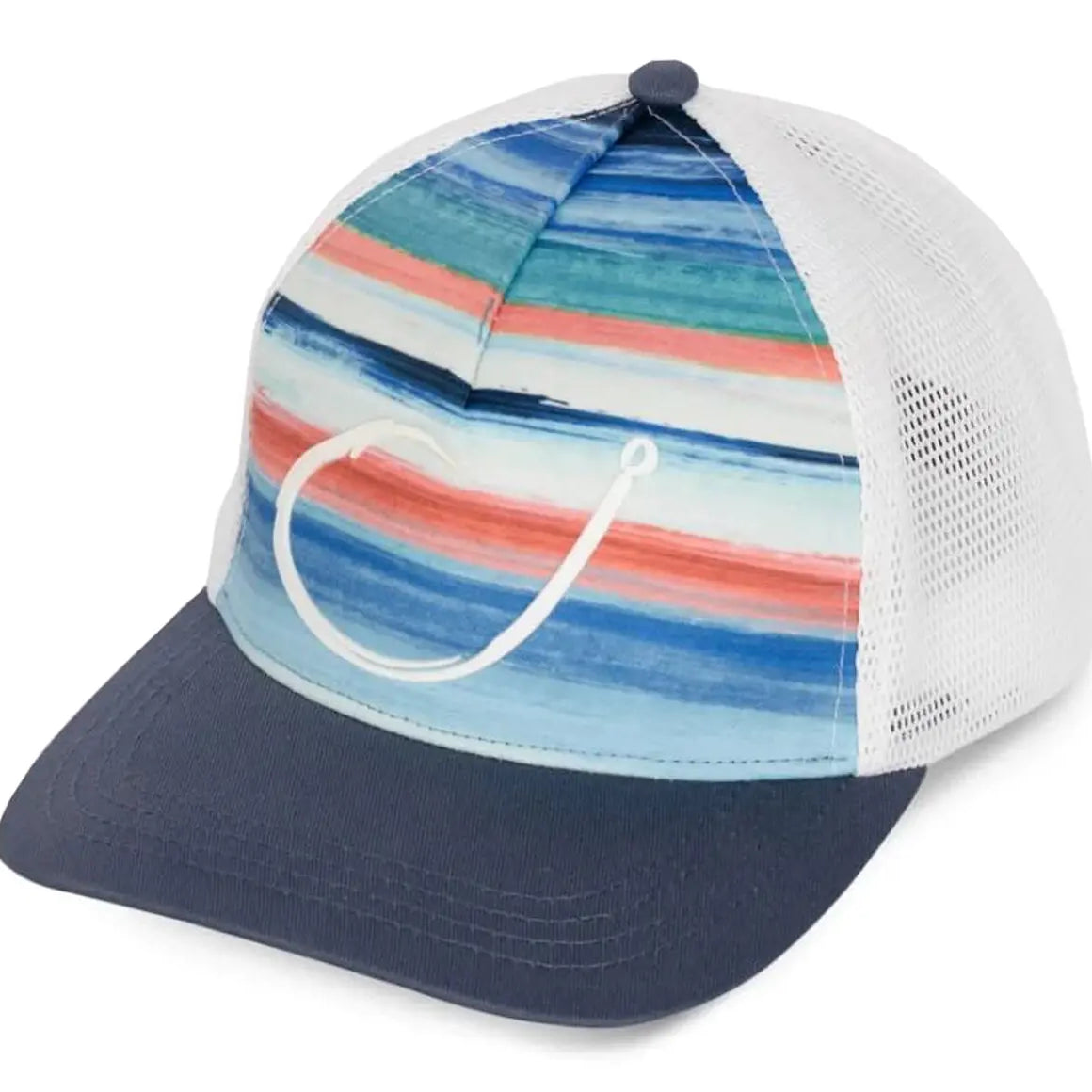 Reel Life Paint Stripes Snapback Hat - Real Teal Reel Life