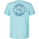 Reel Life Stinson Slub Pocket Fish Silhouette T-Shirt - Angel Blue Reel Life