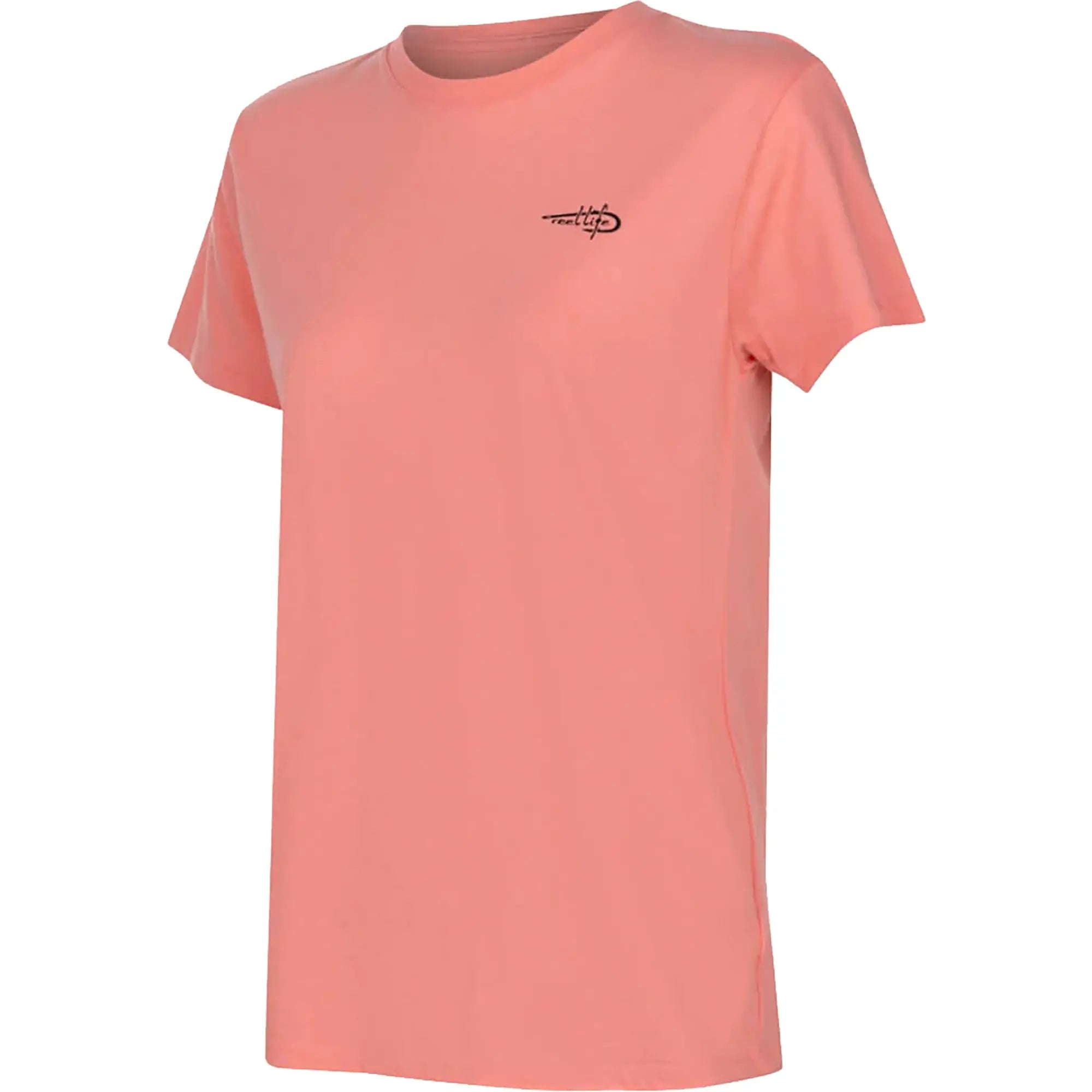Reel Life Women's Mallow Trippy Surfer T-Shirt - Salmon Rose