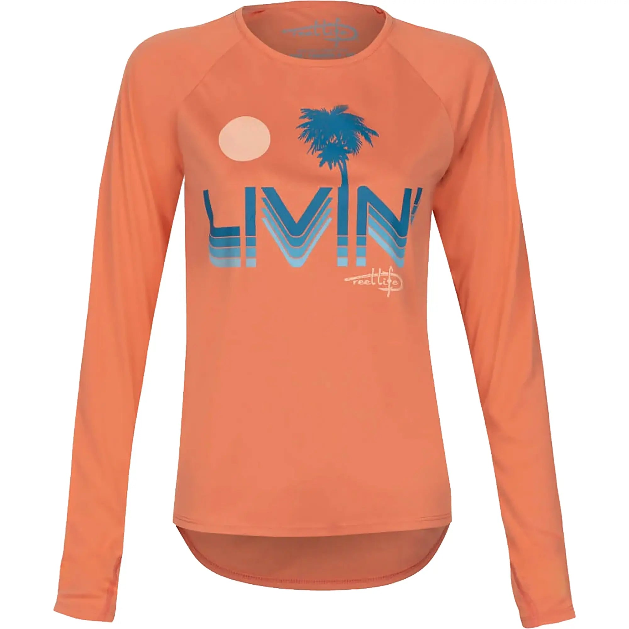 Reel Life Women's Mangrove Livin UV Long Sleeve T-Shirt - Crabapple Reel Life
