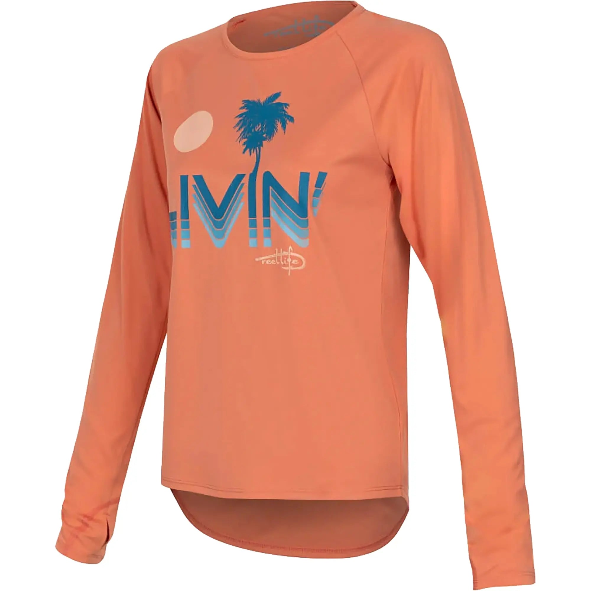Reel Life Women's Mangrove Livin UV Long Sleeve T-Shirt - Crabapple Reel Life