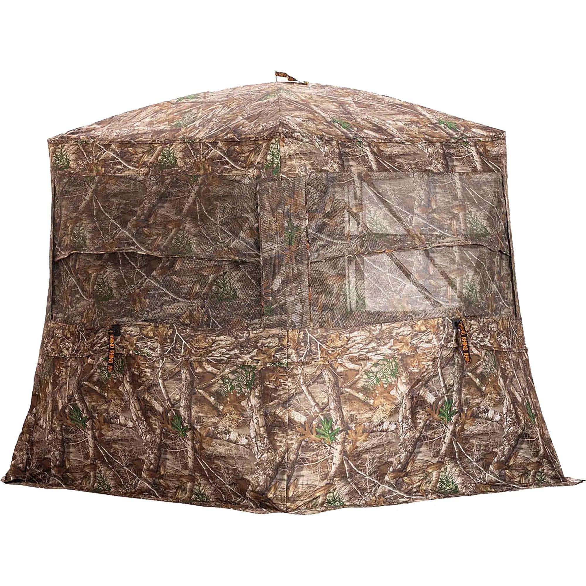 Rhino Low Hub Pro Hunting Blind with Full Size Door - Realtree Edge Rhino