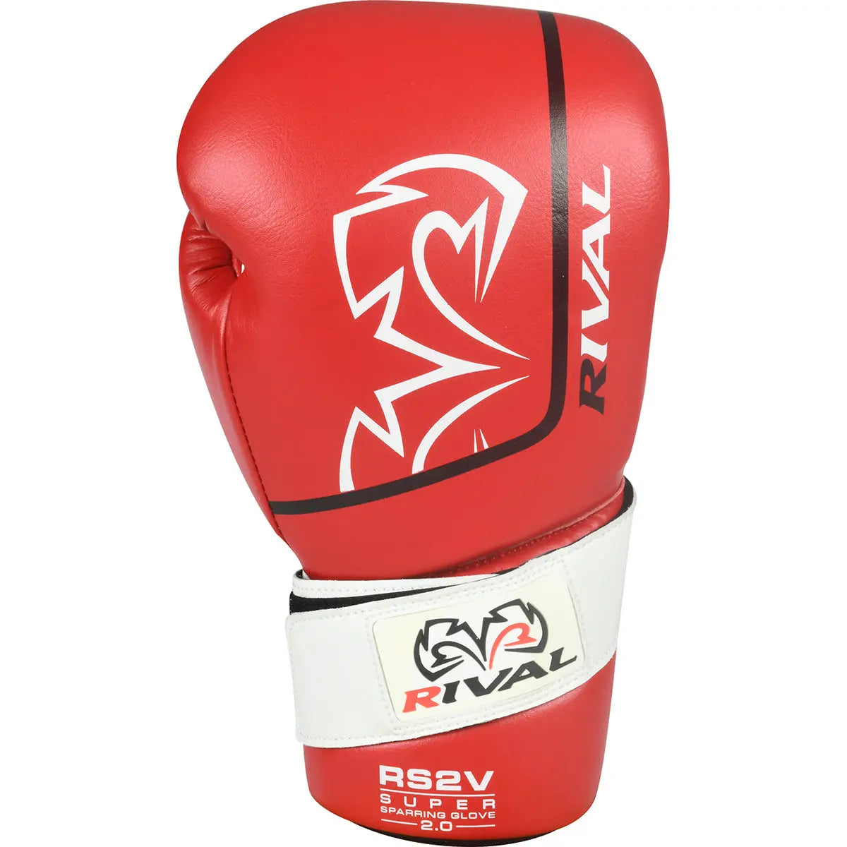 Rival Boxing RS2V 2.0 Super Pro Hook and Loop Sparring Gloves - Red RIVAL