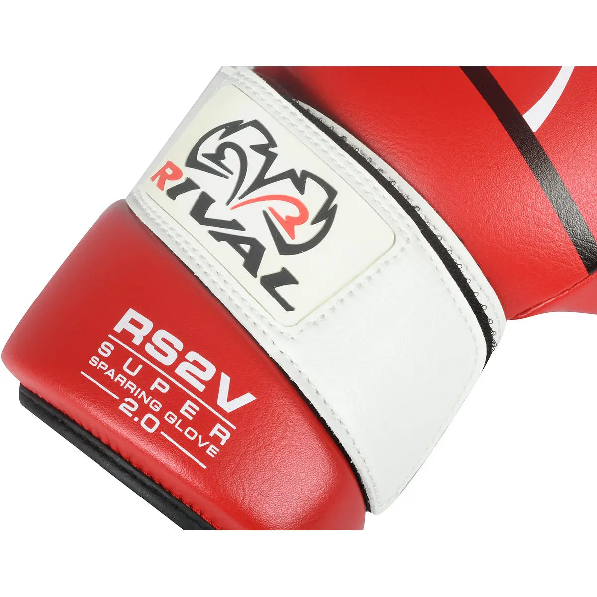 Rival Boxing RS2V 2.0 Super Pro Hook and Loop Sparring Gloves - Red RIVAL