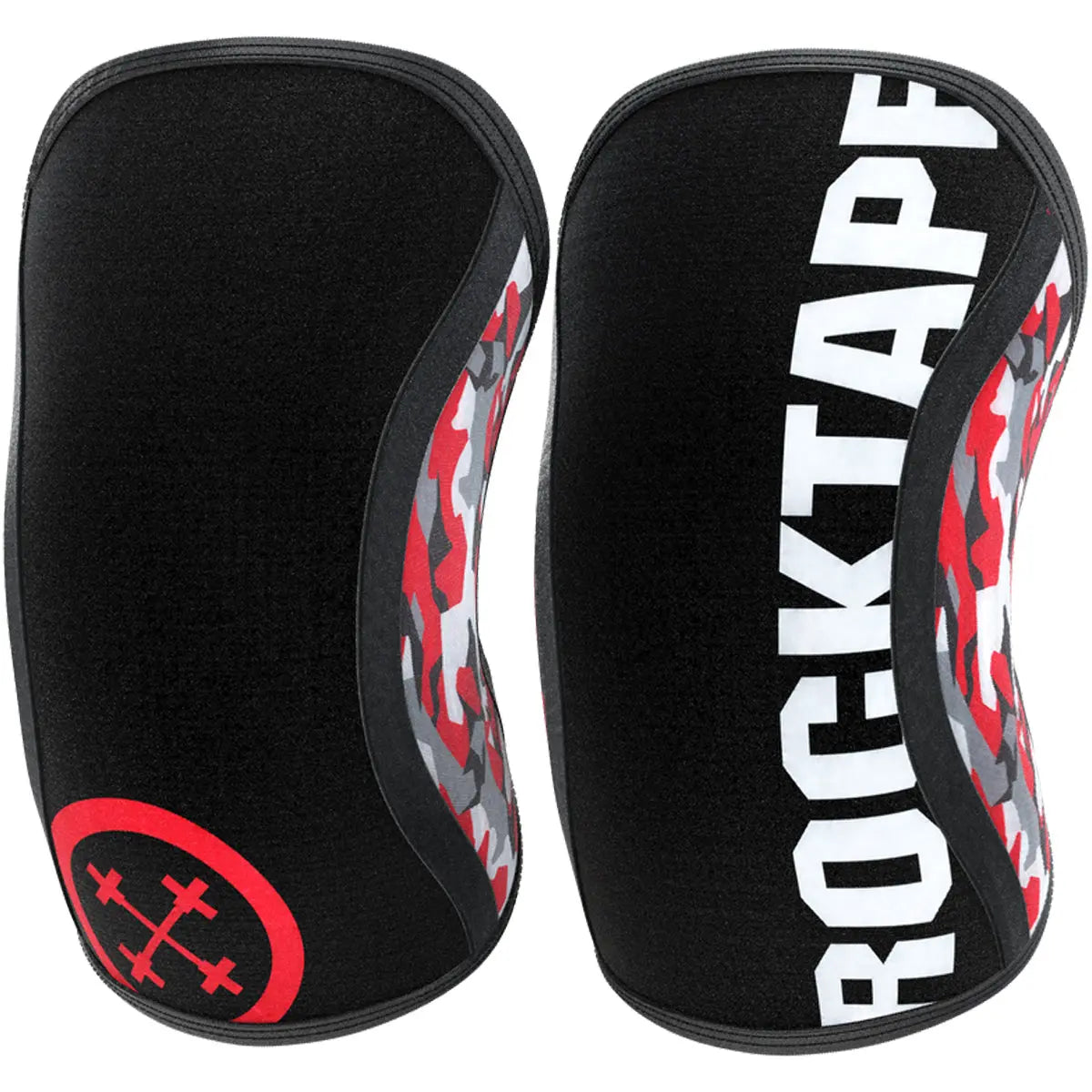 RockTape Assassins Compression Knee Support Sleeves - Red Camo RockTape