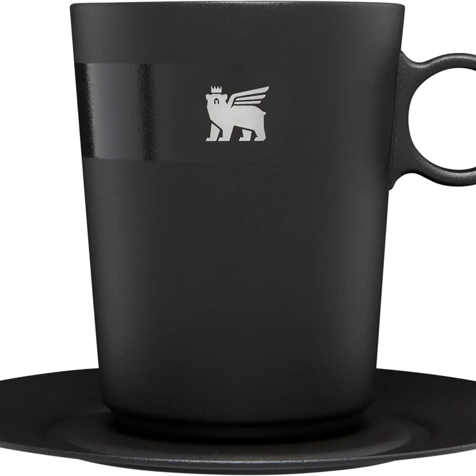Stanley 10.6 oz. Daybreak Cafe Latte Cup and Stillness Saucer - Foundry Black Stanley