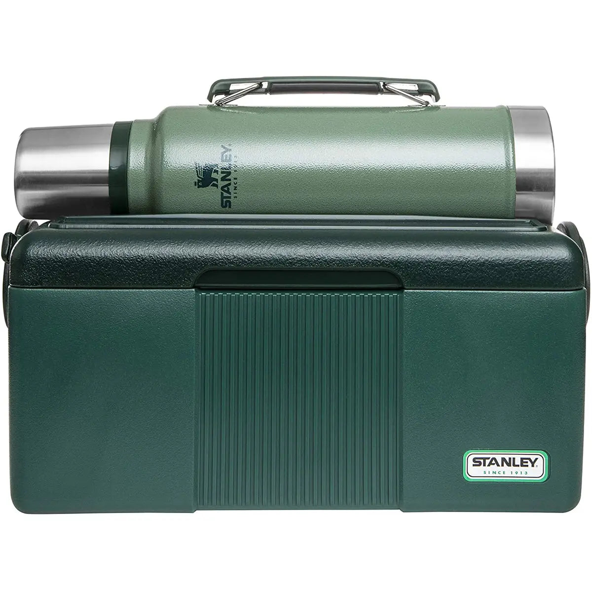 Stanley Gift Set with Heritage Cooler and Classic Vacuum Bottle - Green Stanley