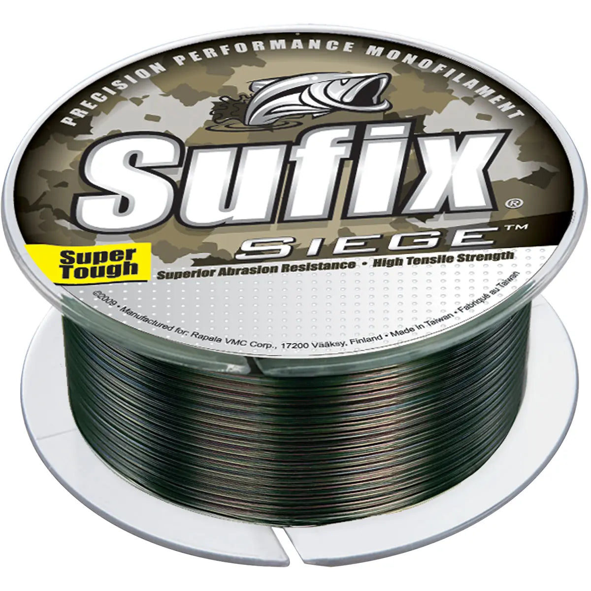 Sufix Siege 330 Yard Monofilament Fishing Line - 4 lb. - Camo Sufix