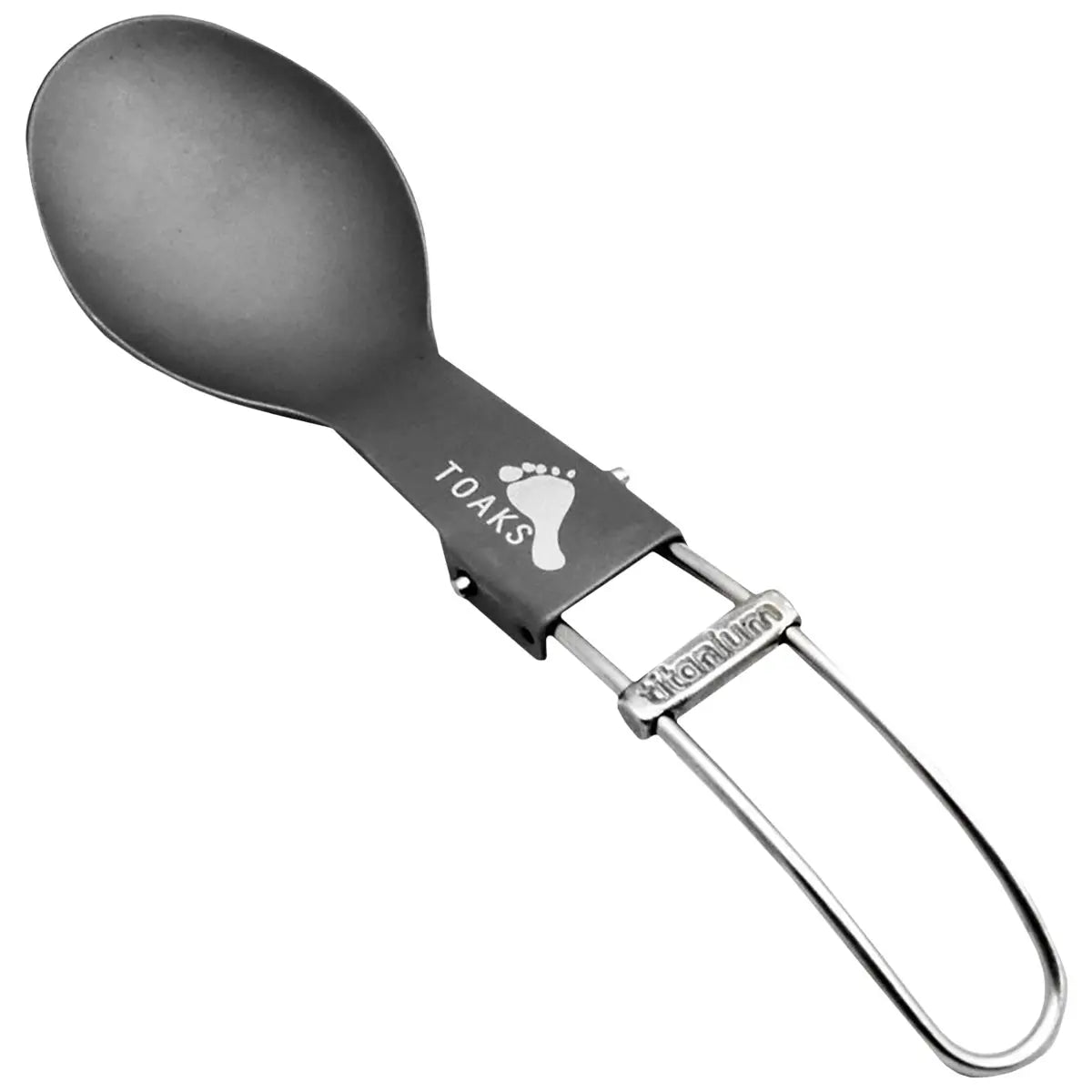 TOAKS Folding Titanium Camping Spoon with Lockable Handle TOAKS