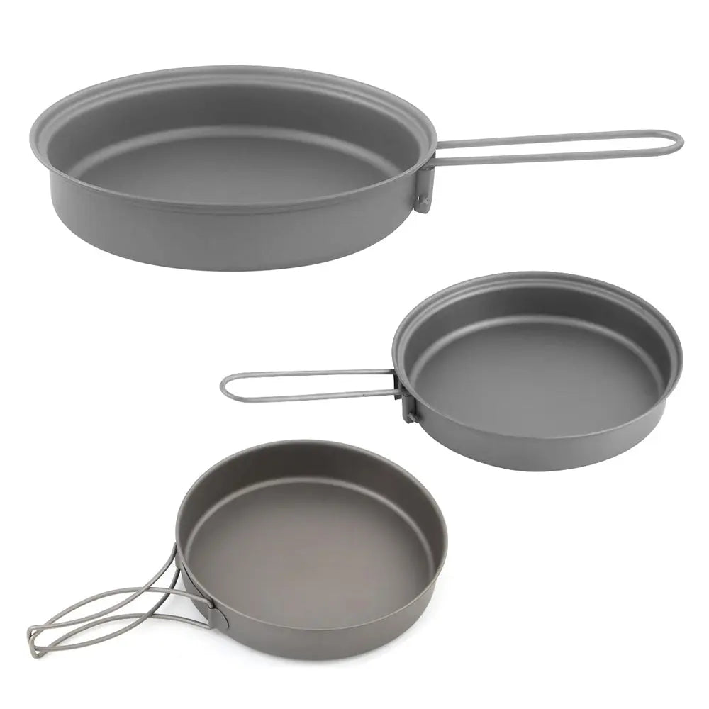 TOAKS Lightweight Titanium Frying Pan with Foldable Handle TOAKS