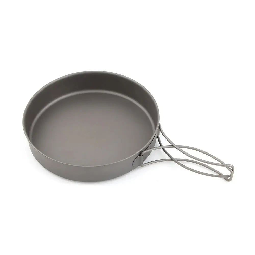 TOAKS Lightweight Titanium Frying Pan with Foldable Handle TOAKS