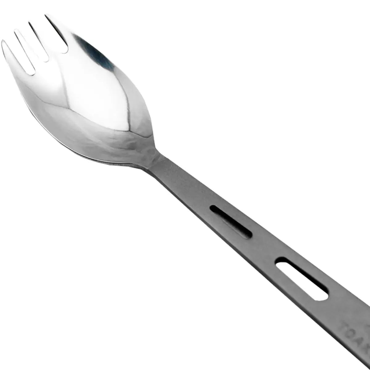 TOAKS Polished Narrow Head Titanium Camping Spork with Matte Handle TOAKS