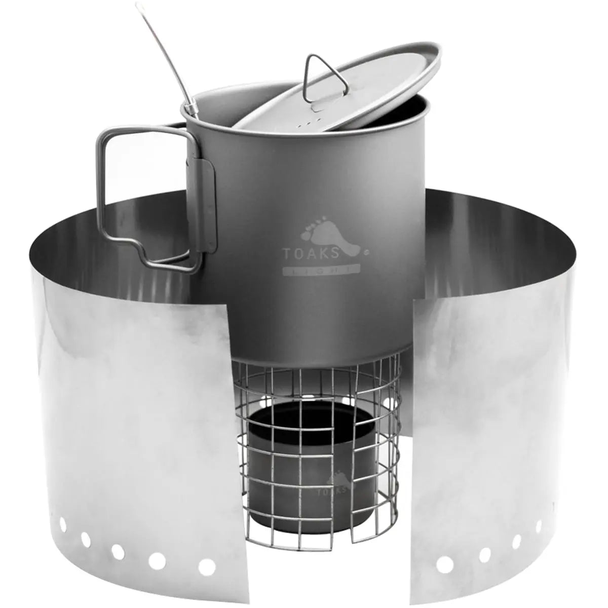 TOAKS Titanium Alcohol Stove Cook System TOAKS